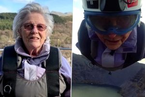 Sally Webster, 85-Year-Old UK Care Home Resident, Completes World's Fastest Zipline in Wales (Watch Video)