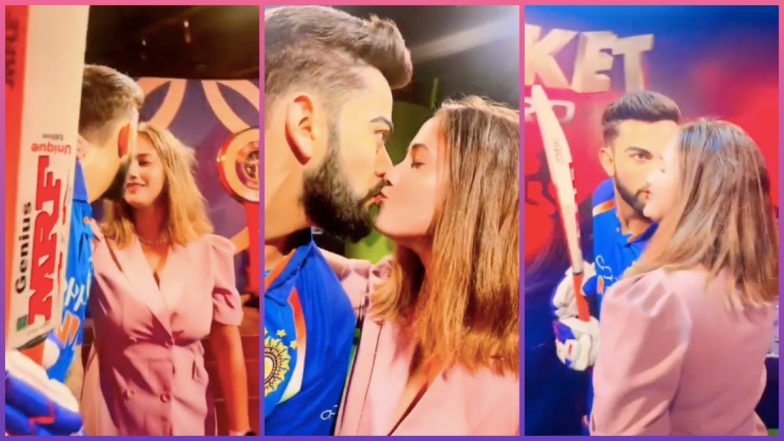 Woman Kisses Virat Kohli’s Wax Statute at Madame Tussauds Delhi, Viral Video Will Make You Cringe Hard!