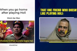 Holi 2023 Memes & Hilarious Jokes Online: Share These Funny Twitter Posts To Make Your Holi Festival More Colourful and Fun
