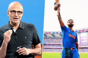 Microsoft Chairman and CEO Satya Nadella Stayed Up All Night To Watch India’s Win Against New Zealand ICC Men’s ODI World Cup Semi-Final