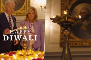Diwali 2023 Celebrated at White House: US President Joe Biden, First Lady Jill Biden Light 'Diyas' as They Celebrate Deepavali and Extend Greetings (Watch Video)