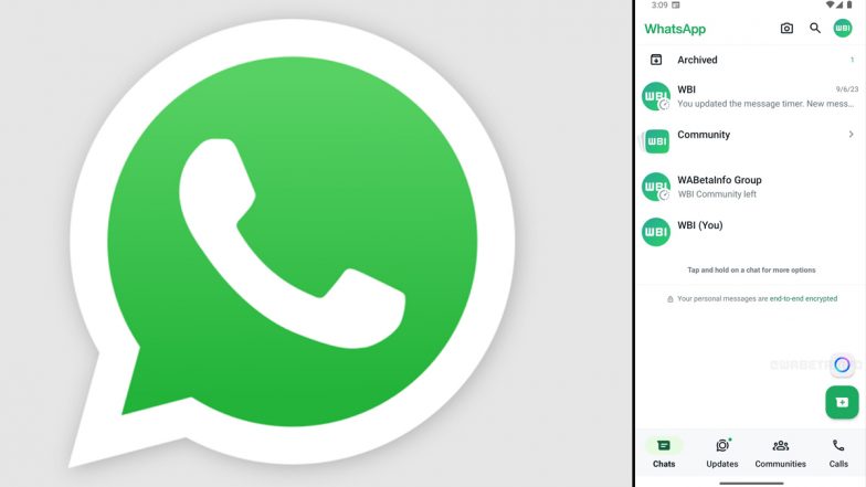 WhatsApp New Feature Update: Meta-Owned Platform Rolls Out New ‘AI-Powered Chats’ Feature for Beta Testers, Announces To Launch for All Users in Coming Weeks