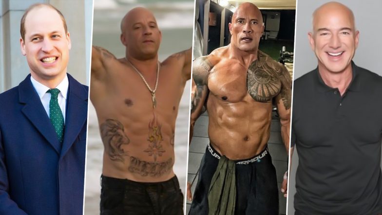 Sexiest Bald Men 2023 List: Prince William Beats Vin Diesel, Dwayne Johnson and Jeff Bezos To Win the Title – Check The Top 10 Names