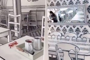 This Unique Monochrome Cafe in Seoul Will Literally Transport You to Comic Book Realm (Watch Video)