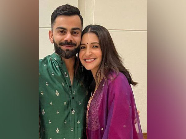 Anushka Sharma glows in pink as she poses with hubby Virat Kohli at Team India’s Diwali bash