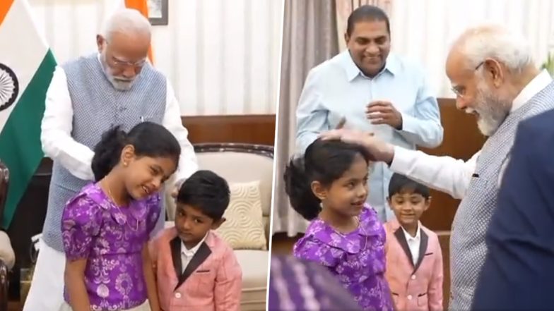 PM Narendra Modi Shares Light Moment With Kids, Adorable Video Surfaces