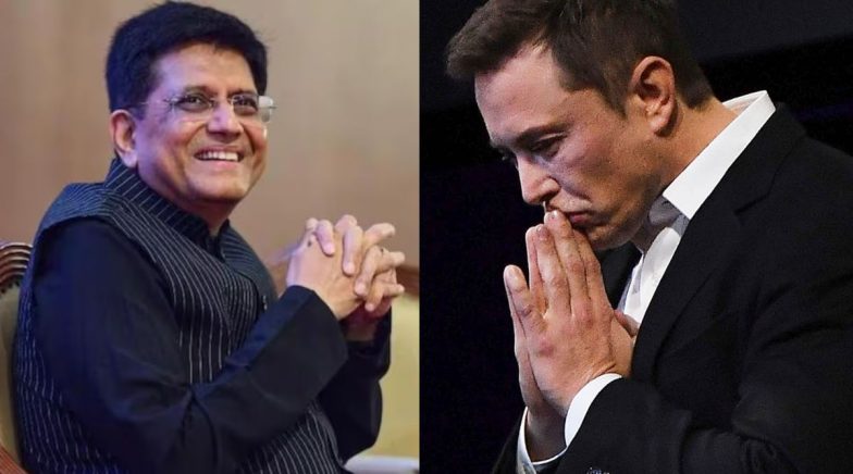 Elon Musk Apologises to Piyush Goyal: Tesla CEO Extends Apology to Union Minister for Being Unable to Meet Him at Tesla Fremont Factory Visit